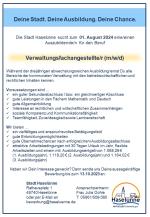 Ausbildung zur/zum Verwaltungsfachangestellte/n (m/w/d)