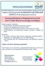 Erzieherin/Erzieher im Regelberiech für die Städtische Kita Kunterbunt in Lehrte (m/w/d)